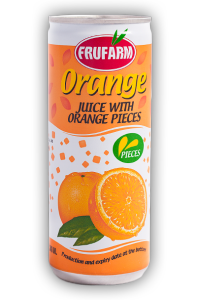 Orange with pieces