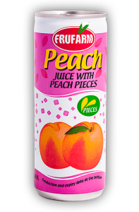 Peach with pieces