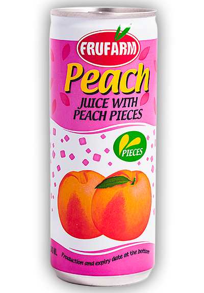 Peach with pieces